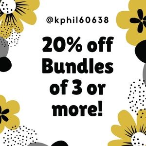 20% off Bundles of 3 or more